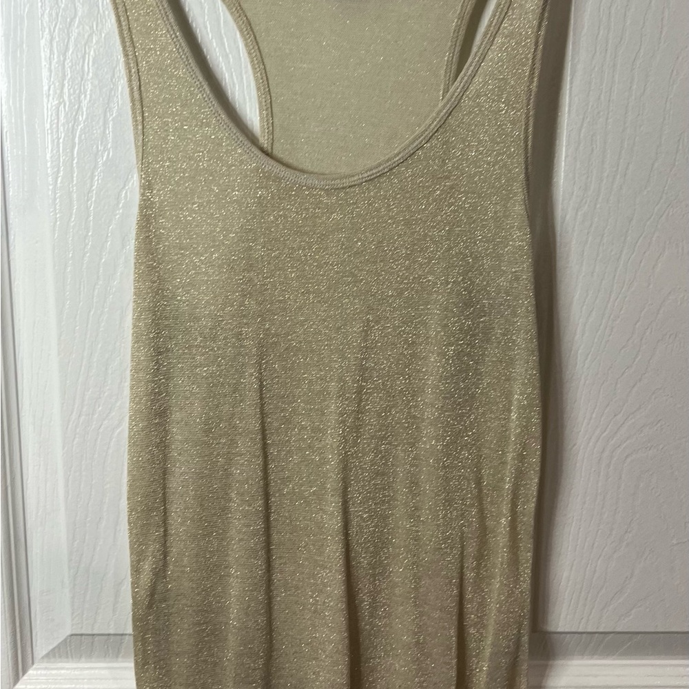 Elegant Gold Sleeveless Top